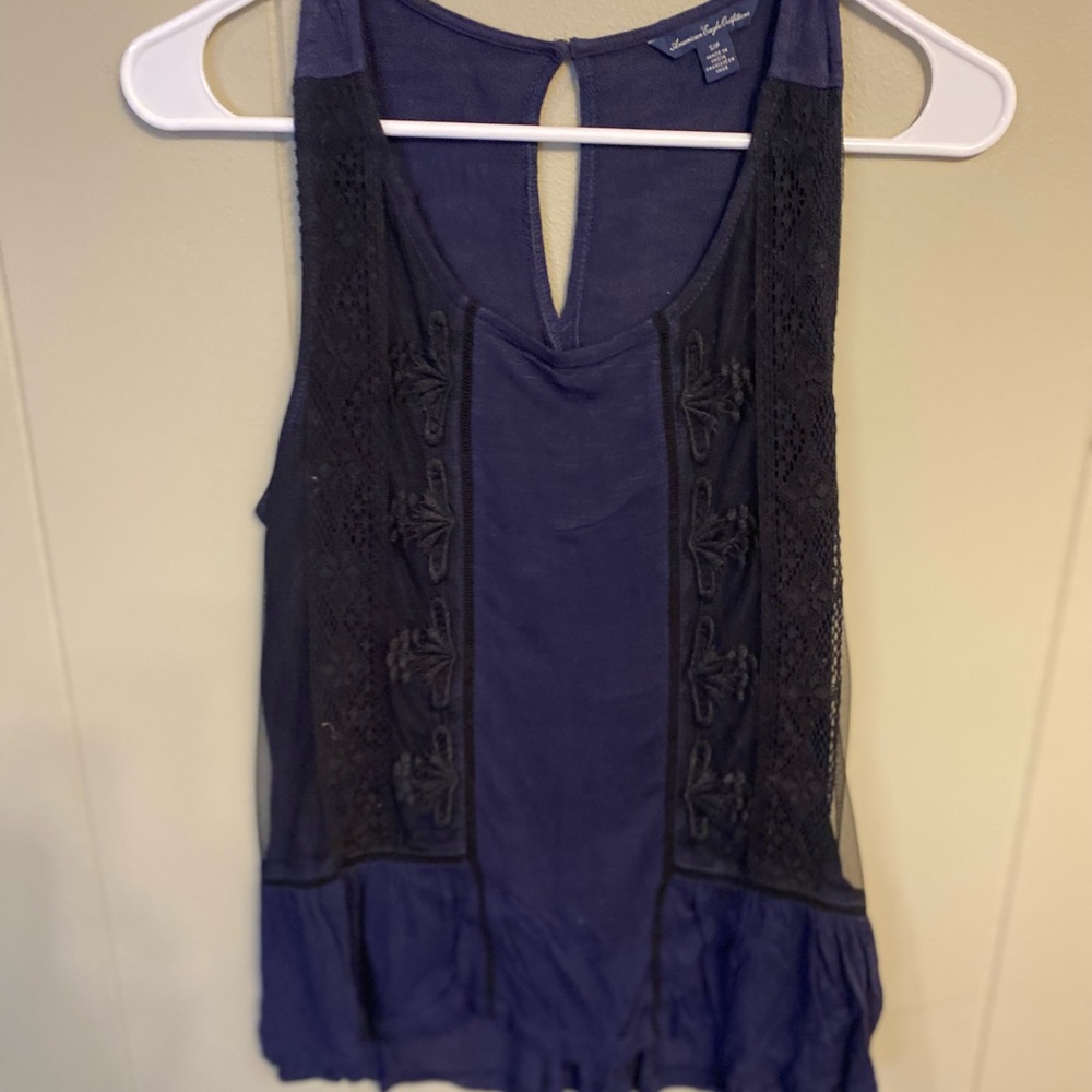 Lace detail tank